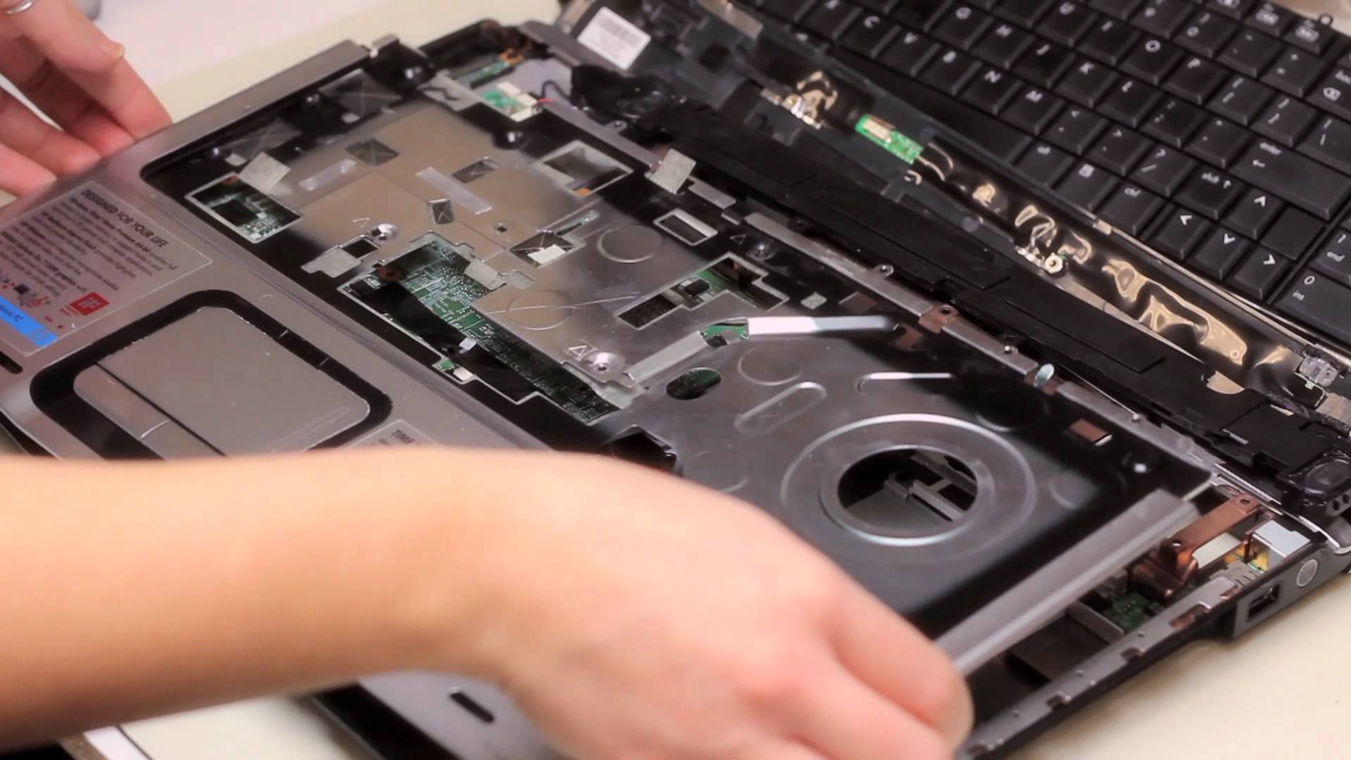 Laptop is open